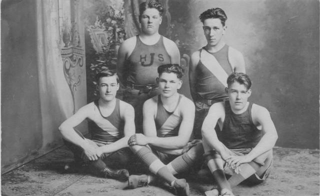 Early Jamesburg High School Basketball Players